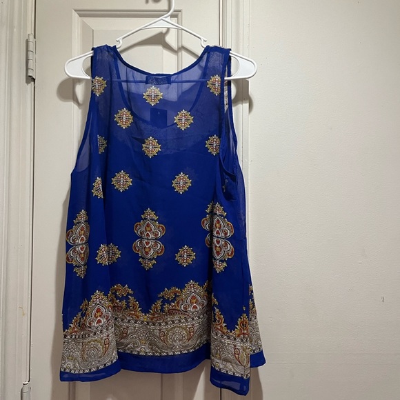 NWT Colors of India sleeveless blouse size M - Picture 2 of 9